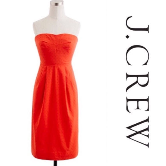 J.Crew Swiss Dot Strapless dress - Picture 7 of 7